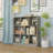 3-Layer Wooden Lattice Bookcase