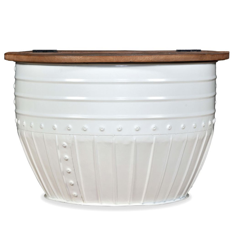 Madeleine Coffee Table With Storage, White