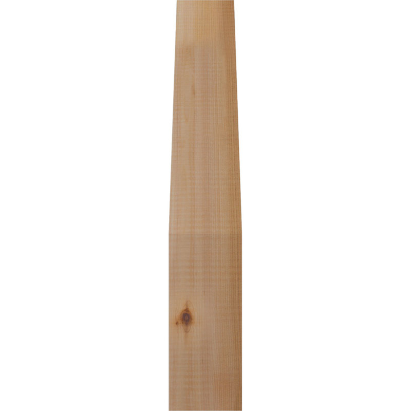 Attelle de genou Funston, Cèdre rouge, Lisse, H 22 po x l 3,5 po x P 10 po