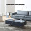 Table basse noire en bois manufacturé-98896917