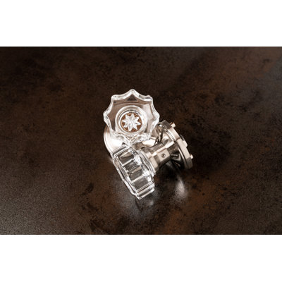 Rosette à boutons de porte de passage en cristal