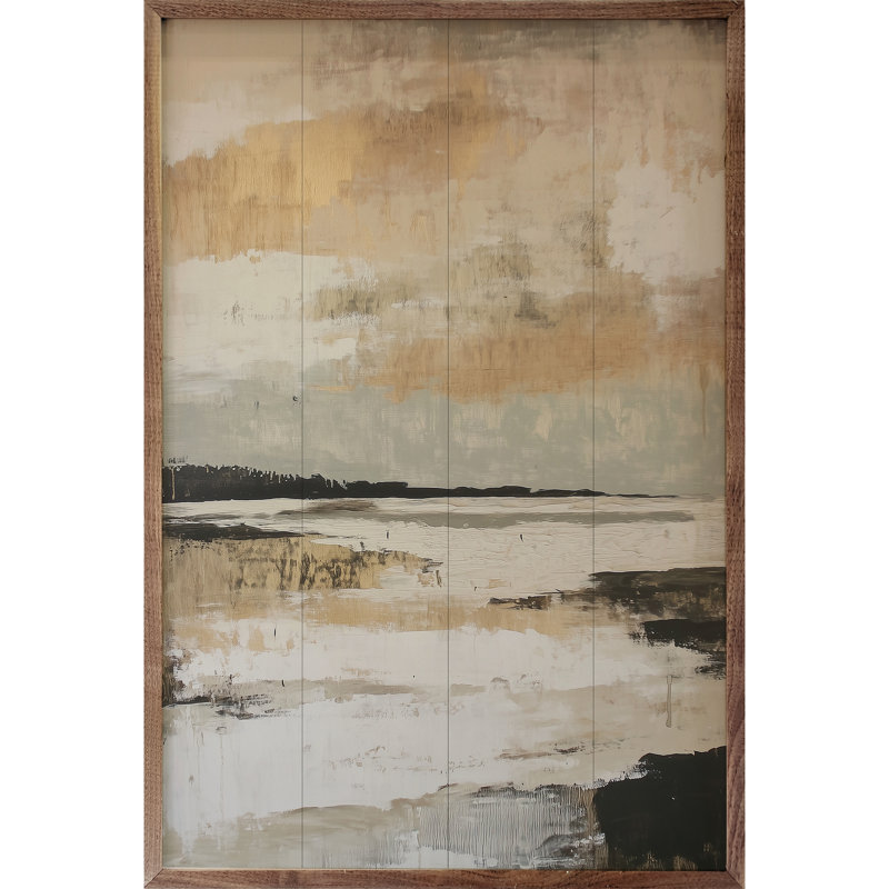 Paysage côtier par Gina Kelly, H 8 po x l 5 po