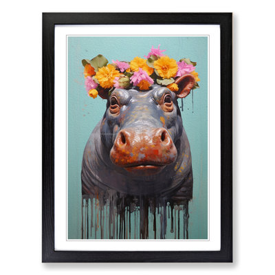 Hippo Contemporary Art - Framed Print