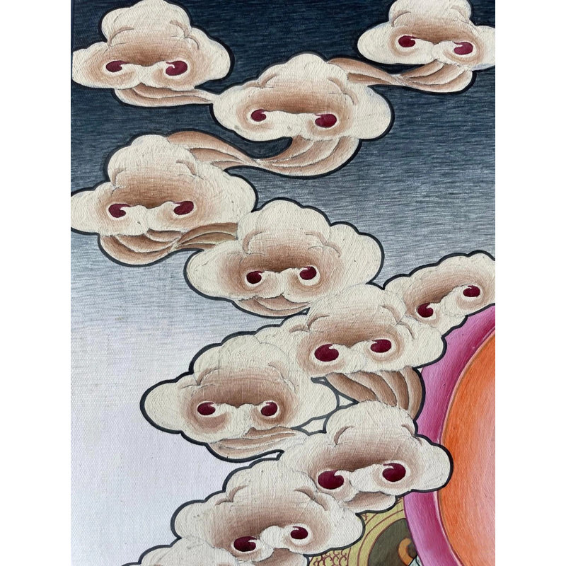 Vert Tara Thangka (Thangka sans brocart)