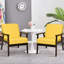 Fauteuil en lin l 23 po Janyce-795444101