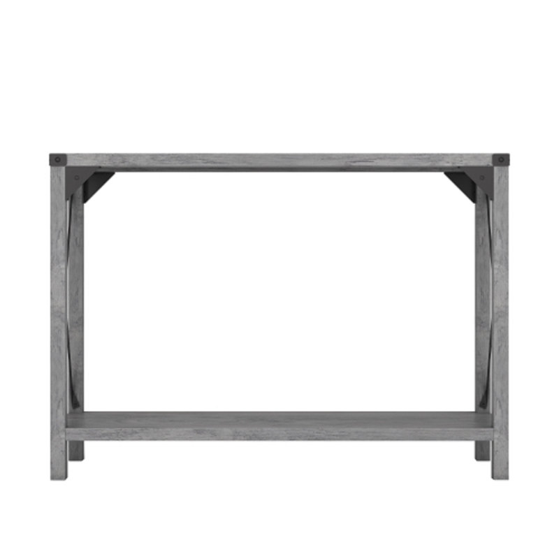 Bois massif 30 po Leighana, Gris