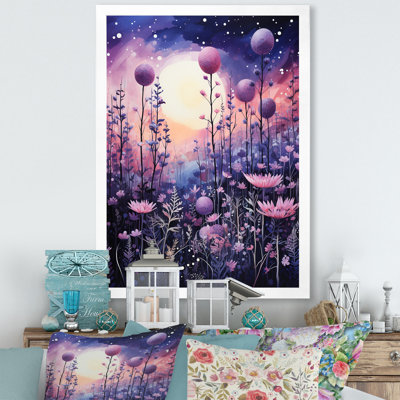 " Botanical Plants In Amethyst Hues "