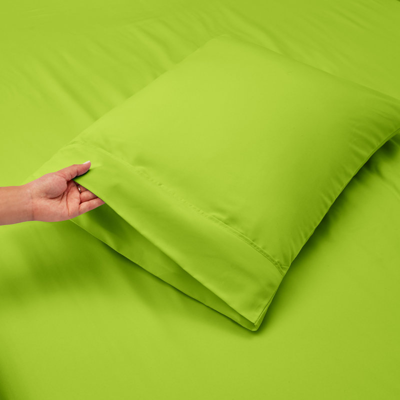 Twin Black Organic Microfiber Deep Pocket Sheet Set