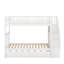 Lit simple superposé au dessus d'un lit simple avec lit gigogne et rangement-622390246