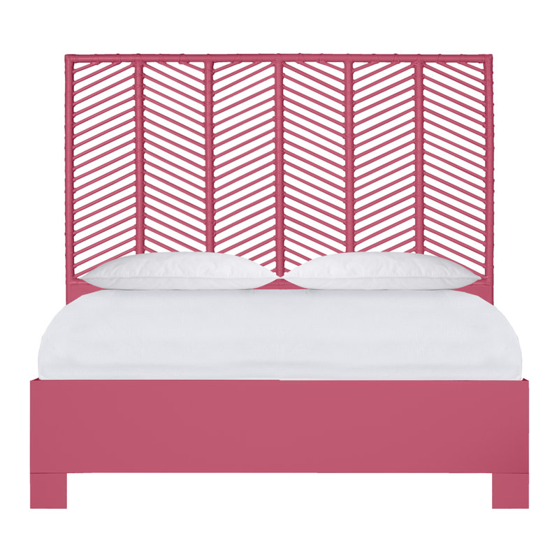 Liam Collection Bed, Full, Hot Pink