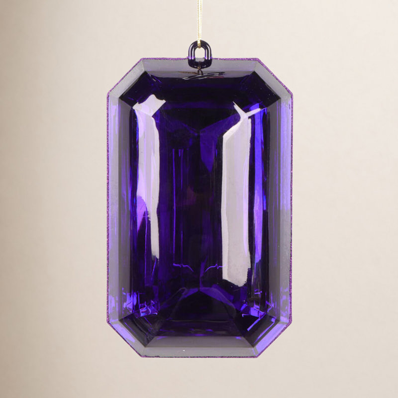 Ornement de Noël incassable 8 po, Mauve