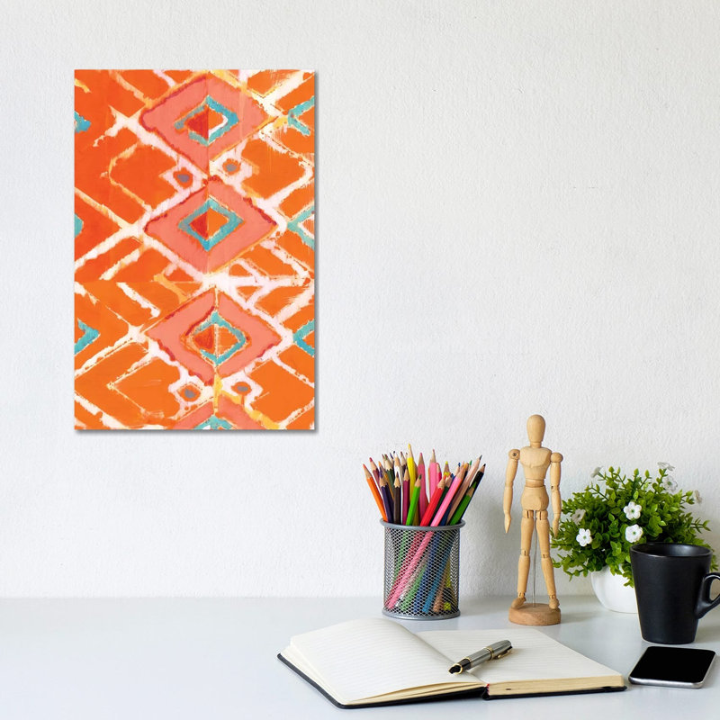 Orange Tribal I by Jodi Fuchs - Wrapped Canvas Print, 30.48cm H x 20.32cm W x 1.905cm D