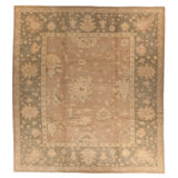 Afshan Wool Oriental Area Rug in Greens/Taupes
