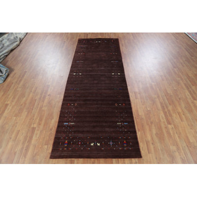 Tapis de style tribal en soie Gabbeh
