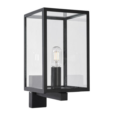 Tiltonsville Black Outdoor Wall Lantern