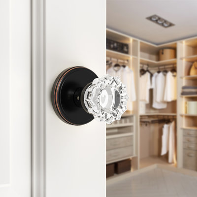 Coolnews Retro Elegant Series - Round Crystal Dummy Door Knobs