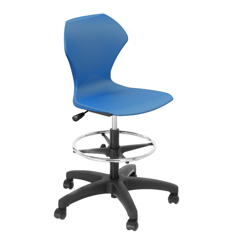 Apex Series Drafting Chair, Blue