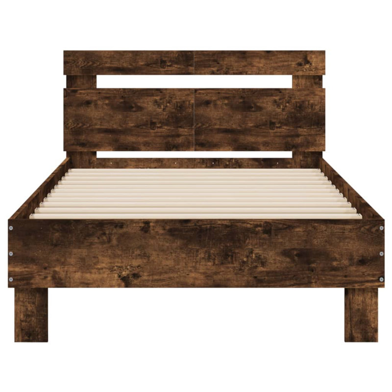 Nikholas Bed, Smoked Oak