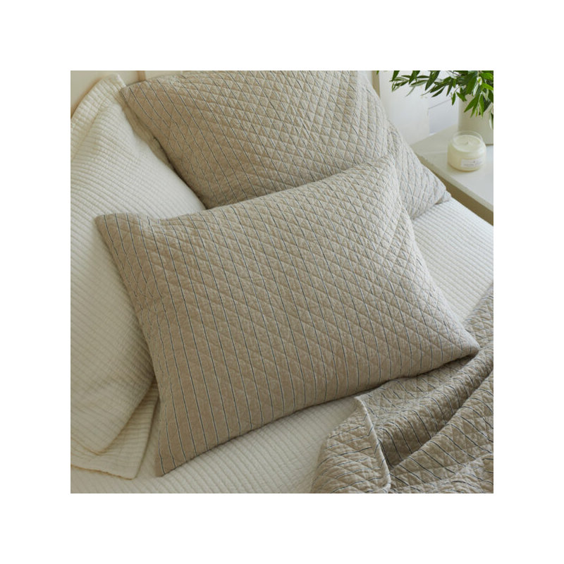 Hayslip Indigo Standard Sham, Euro, Indigo