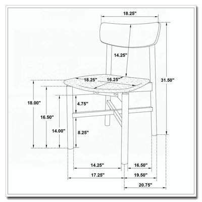 Wood Dining Side Chair
