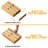 3 In 1 Wrap Organizer With Cutter And Labels, Plastic Wrap, Aluminum Foil And Wax Bamboo Dispenser For 12" Roll (Natural, 3-Slot)