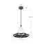 Luminaire suspendu géométrique à DEL 1 lumière Maestro-64113306
