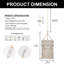 Luminaire suspendu blanc à 1 lumière Daleysa