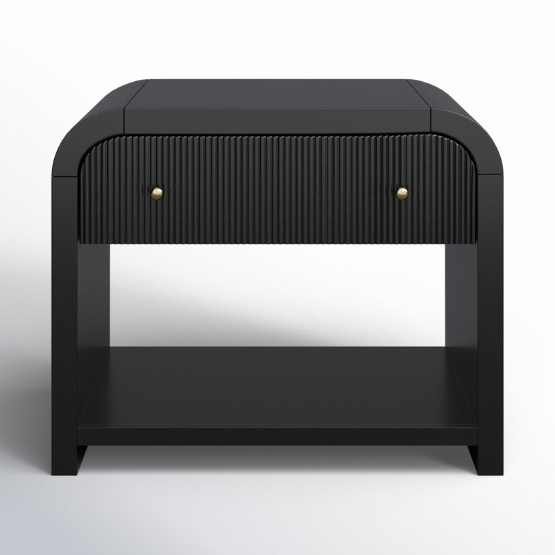 Liabella 1 - Drawer Nightstand, Black