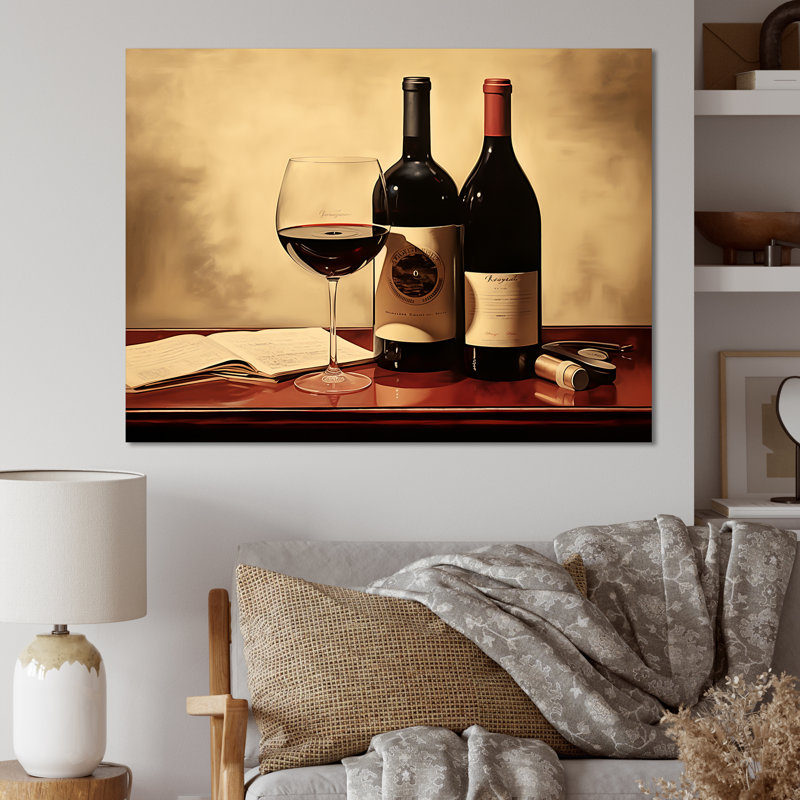 Vinyle Vinyle - Vin Art mural salon, Toile tendue, H 12 po x l 20 po x P 1 po