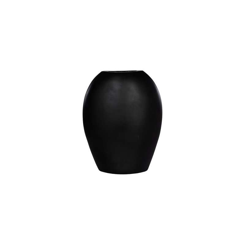 Pod Vase, Large, Black Matte, 40" H x 32" W x 9" D