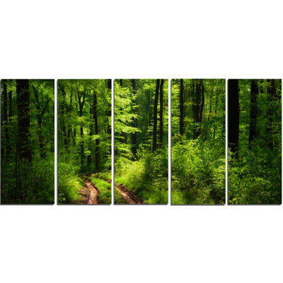 « green », ensemble de 5 reproductions d’art mural sur toile tendue