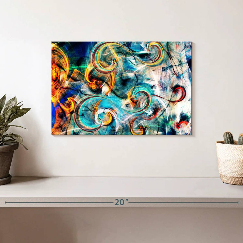 Avery Light Curves Abstract, 8" H x 12" W