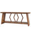 Console de style campagnard extra long de 70,9 po, canapé d'entrée étroit à 2 niveaux avec tablettes de rangement, table d'appoint rustique industrielle pour le salon, le couloir, le vestibule, le canapé derrière - finition brune-1830272604-1830272605
