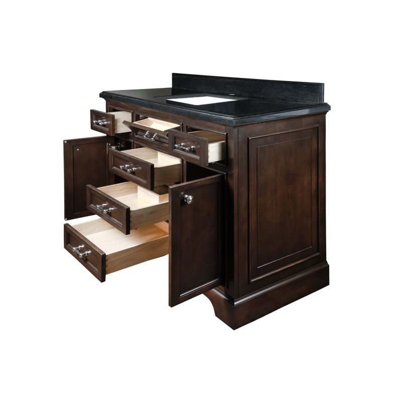 Ensemble de meuble-lavabo simple 49 po Harkness, Brun