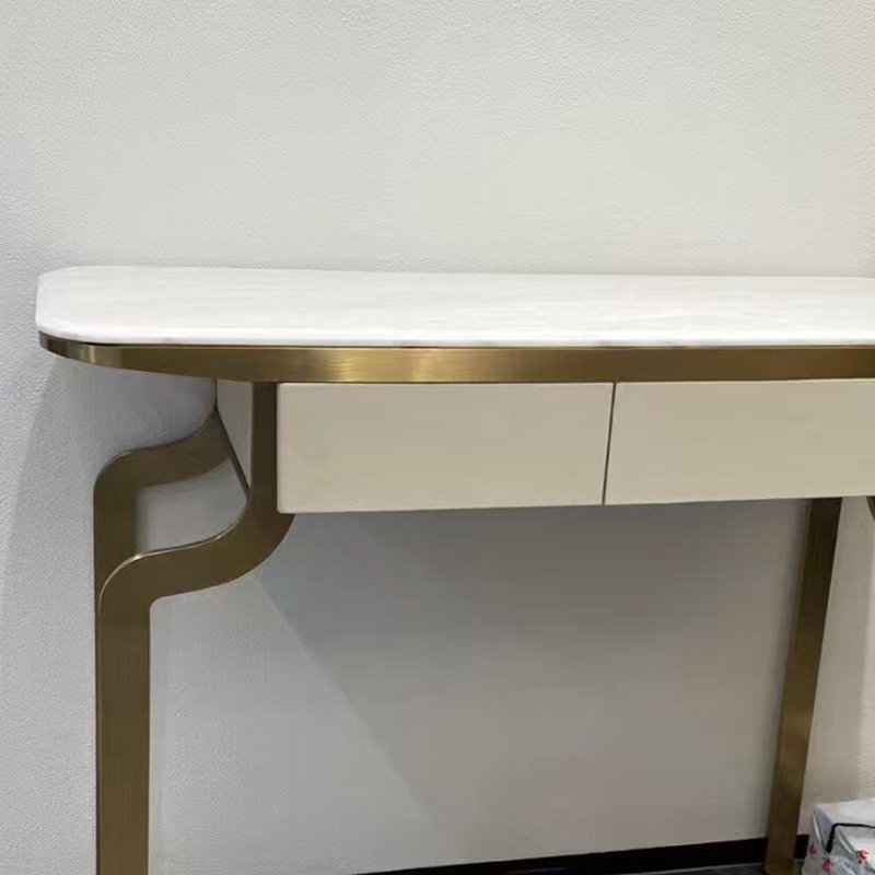 Modern Minimalist Console Table, 42.5" H x 39.4" W x 19.7" D