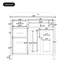 Meuble-lavabo 36 po avec lavabo, lavabo en céramique, tiroir coulissant, 3 tiroirs latéraux, tablette réglable-115898884