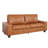 71.5" Vegan Leather Sofa with Wide Square Arms and Storage Pockets for Living Room Upholstered Couch-478038505