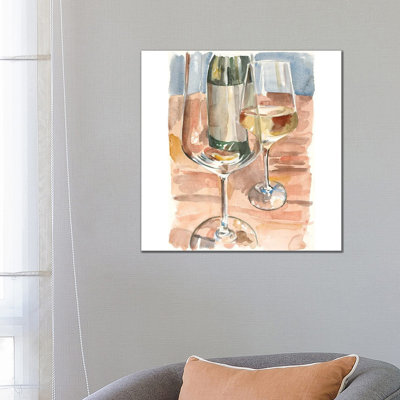 Glass Of White by Heather A. French-Roussia - Wrapped Canvas Gallery-Wrapped Canvas Giclée