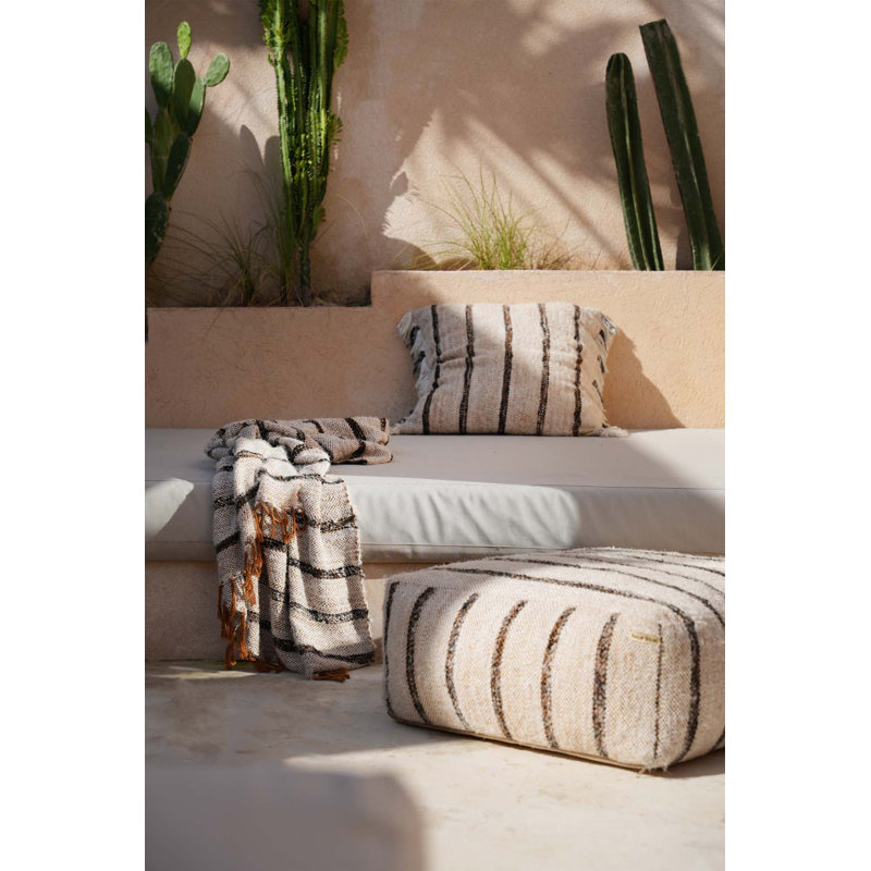 The Oh My Gee Collection Cushion Cover, White/Bohemian, Square, 60cm H x 60cm W