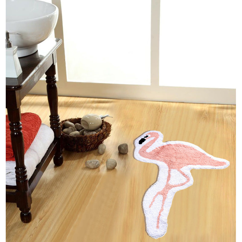 Tapis pour salle de bain Wellings, Rose