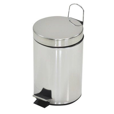 Steel Step On Outdoor Trash & Recycling Bin - 3L