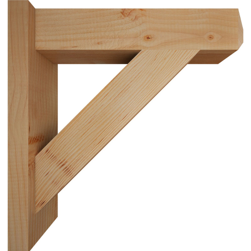 Artisan traditionnel en bois rustique, P 20 po x H 20 po, Sapin Douglas de 5 1/2 po (lisse)