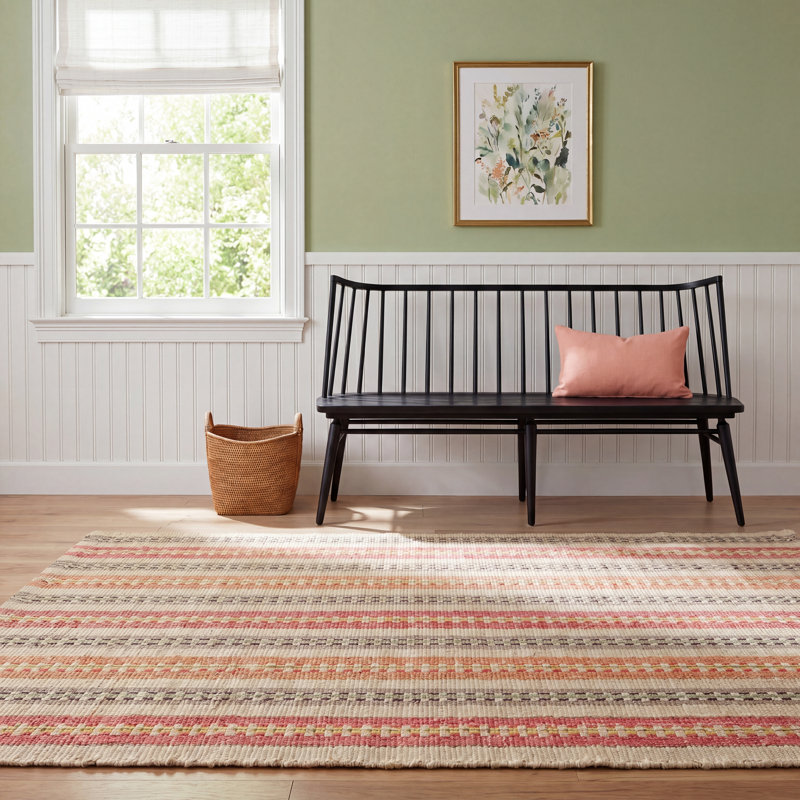 Long Slade Kit Kemp x Annie Selke Long Slade Spice Handwoven Cotton Rug, Runner 2'6" x 8'