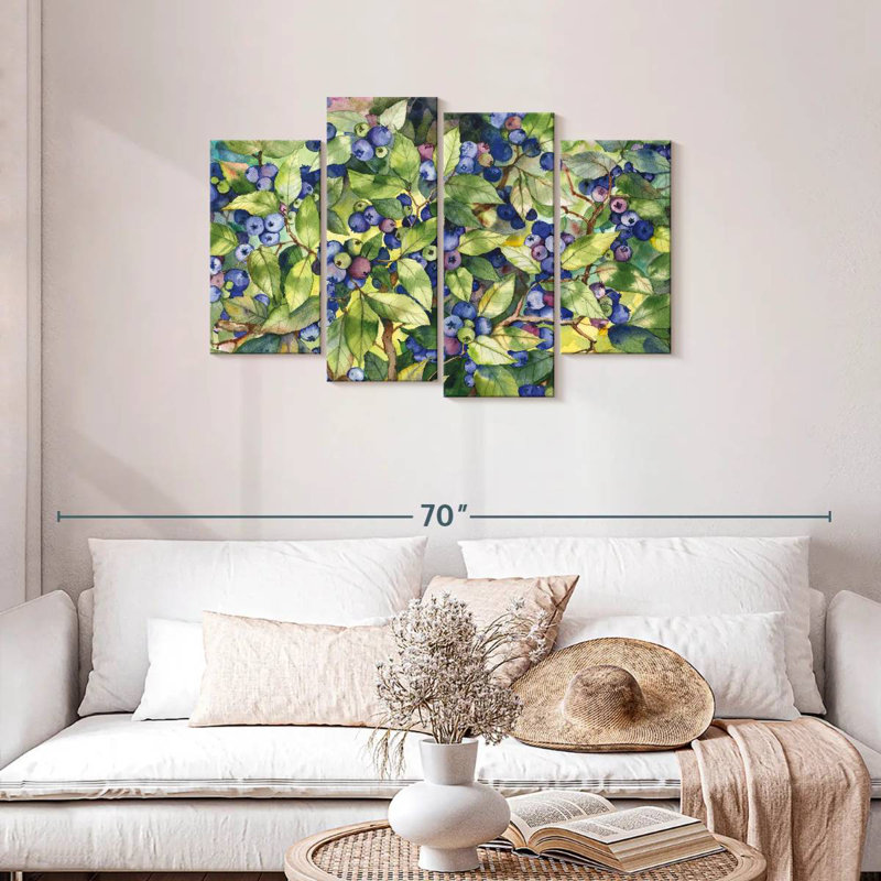 Yarlin Forest Blueberries, 27" H x 43" W