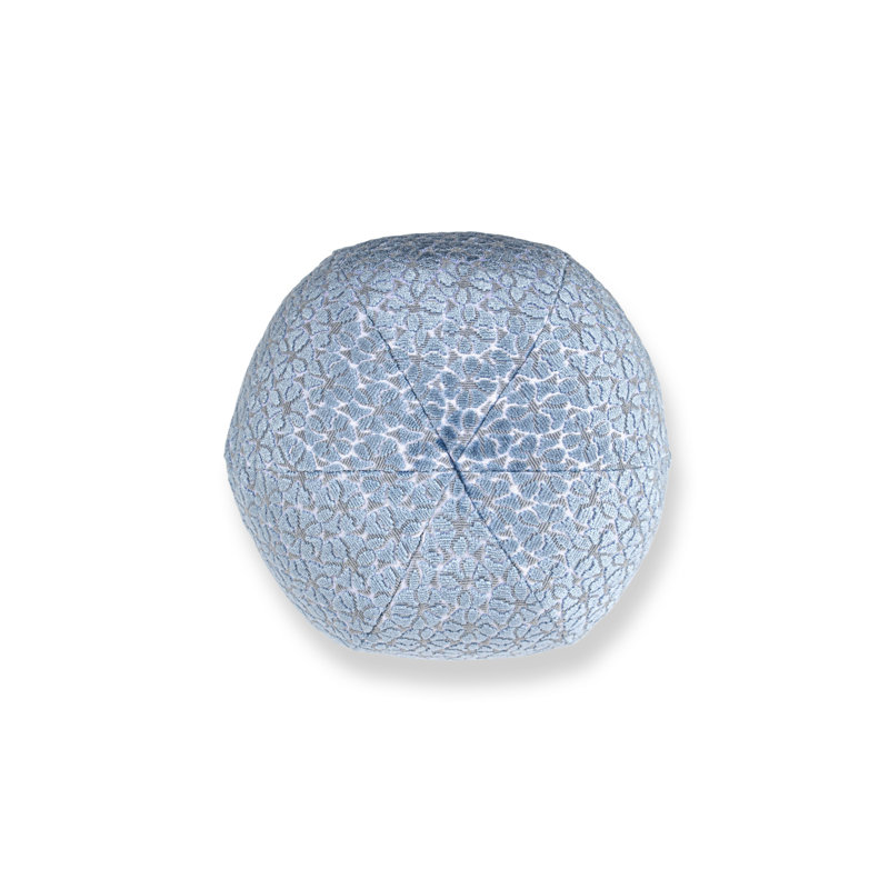 Coussin en coton réversible, Bleuet