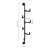 Wall Coat Hat Tree Rack with 6 Adjustable Hooks