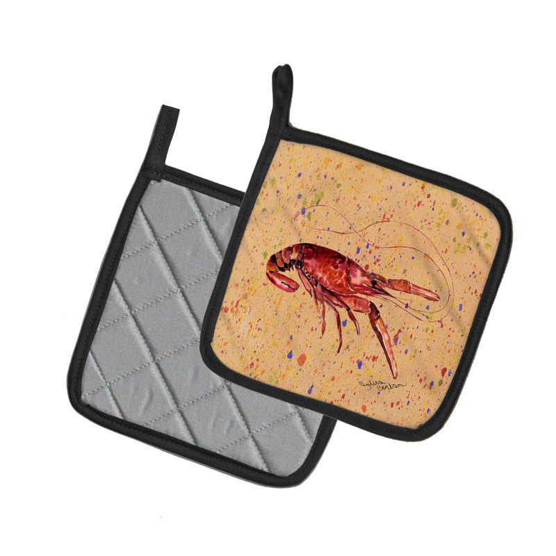 Cuisinier poignée caroline trésors Crawfish, Orange