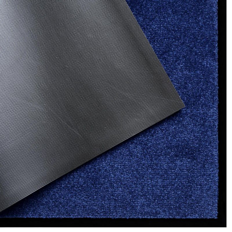 Boothe Doormat, Dirt Trapper Mat, Mat, Door Mat, Entrance, 0.7cm H x 60cm W x 80cm D, Navy