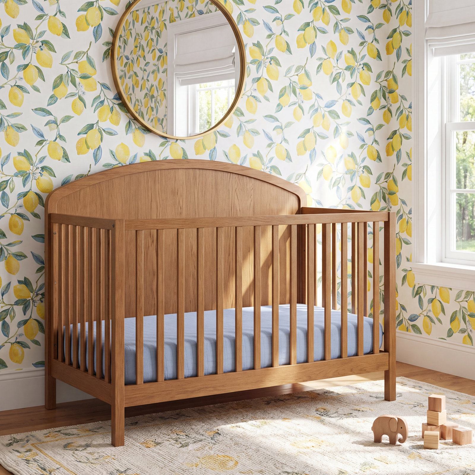 Dewdrop Muslin Mini Crib Sheet
