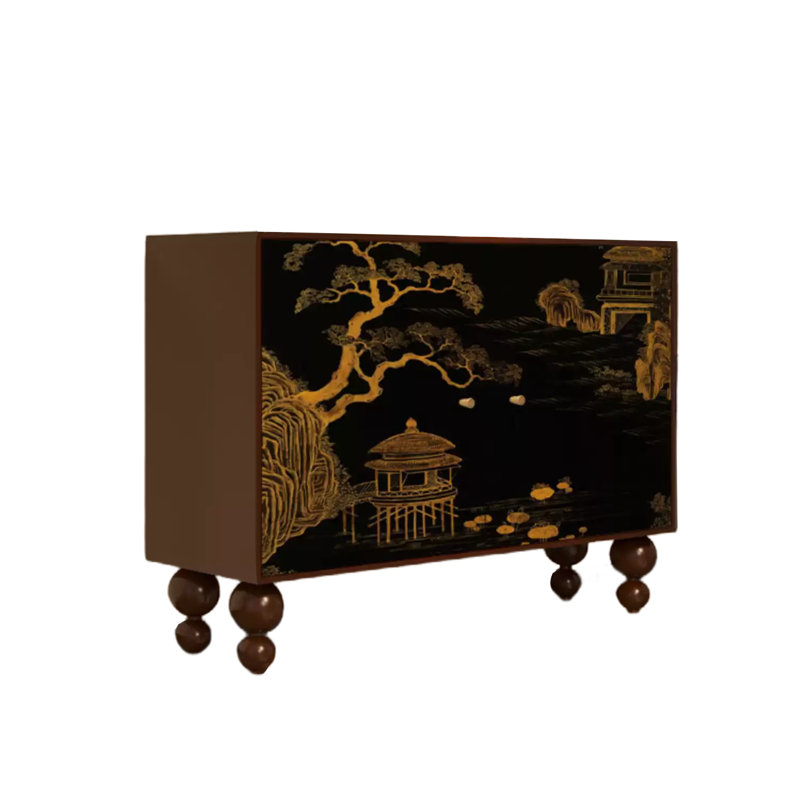 Accent Cabinet Entrance Cabinet Side Cabinet, Walnut